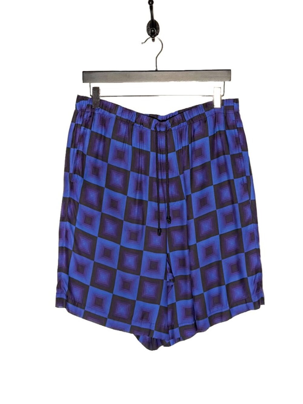 Dries Van Noten Verner Panton Blue Print Bermuda Shorts